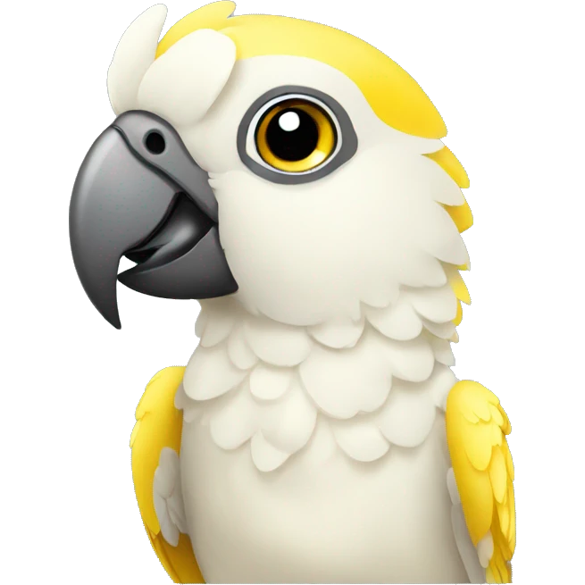 Happy Yellow Corella Parrot emoji