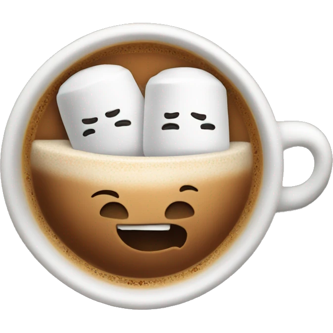 Coffee with marshmallows  emoji