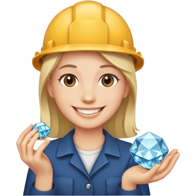 placer of mined diamonds emoji
