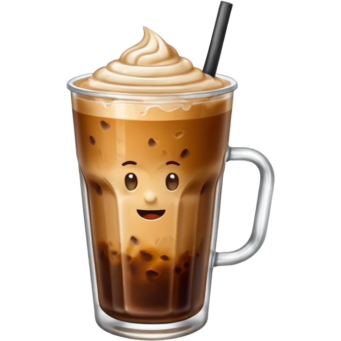 iced coffee with no eyes on the glass  emoji