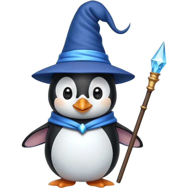 Penguin Wizard emoji