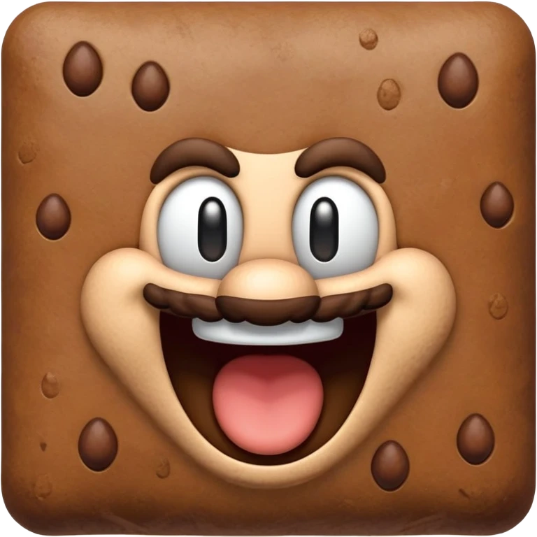 Mario laughing and poop emoji