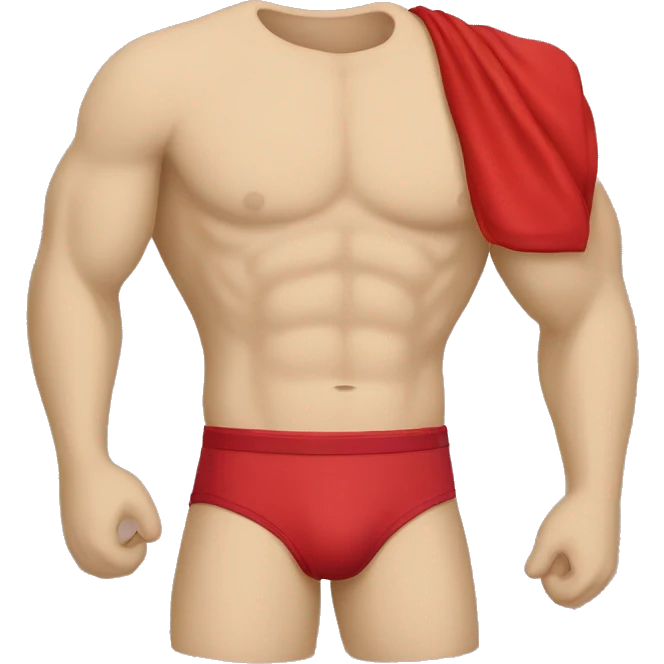 red boxer brief emoji