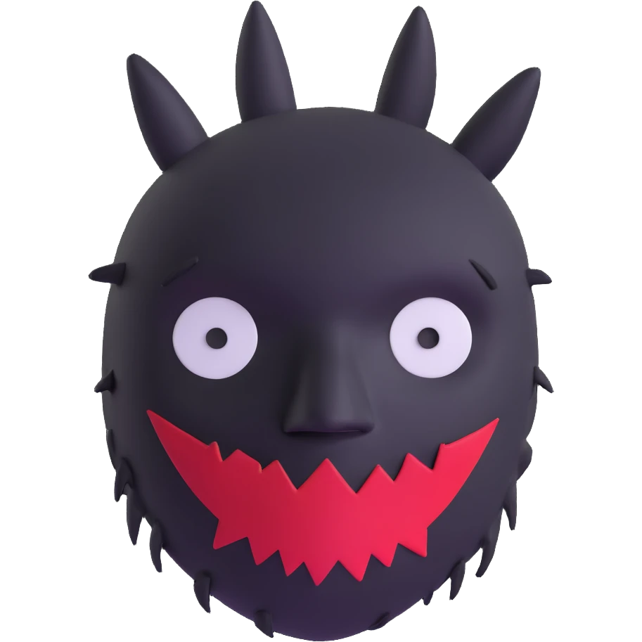 horror movie sackface mask with crude stitched features inspired by The Strangers emoji