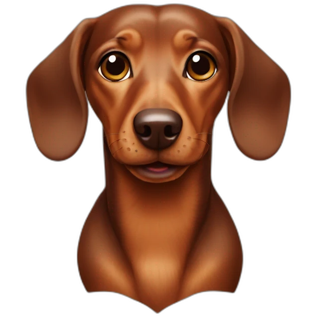 dachshund-dog-brown emoji