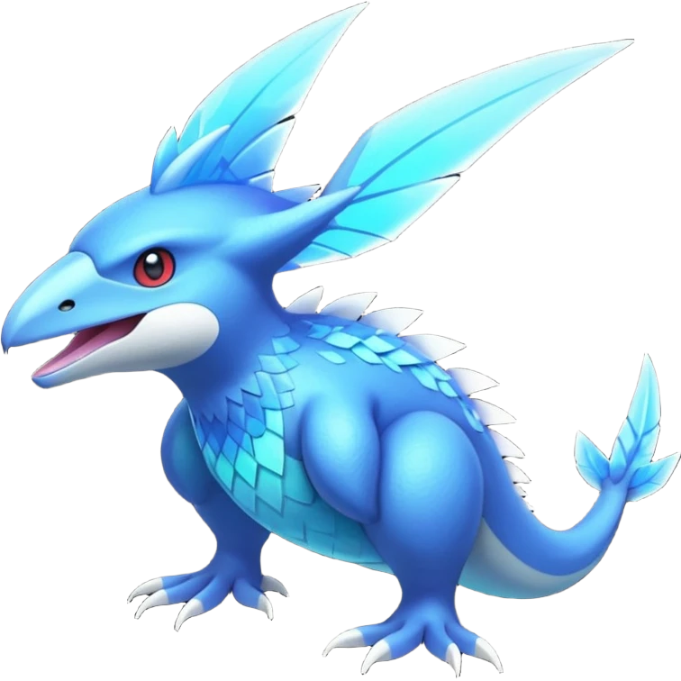  exotic tropical cyber-Trico-Latios-Fakémon-Pokémon-Vernid-creature emoji