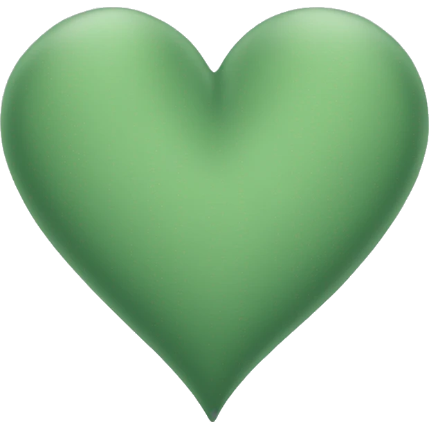 sage green heart emoji
