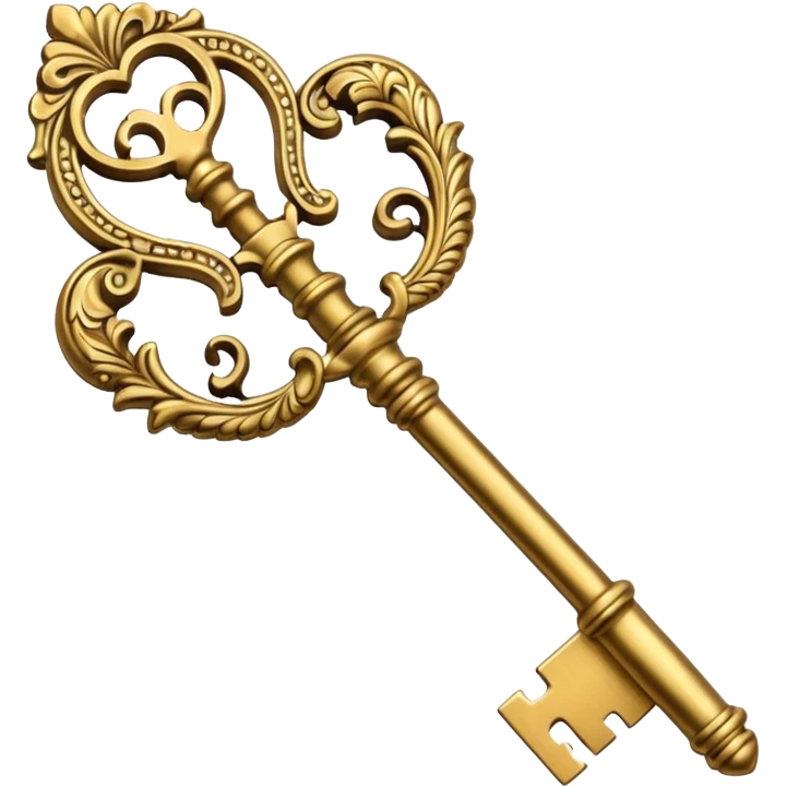 vintage rococo high detail key emoji