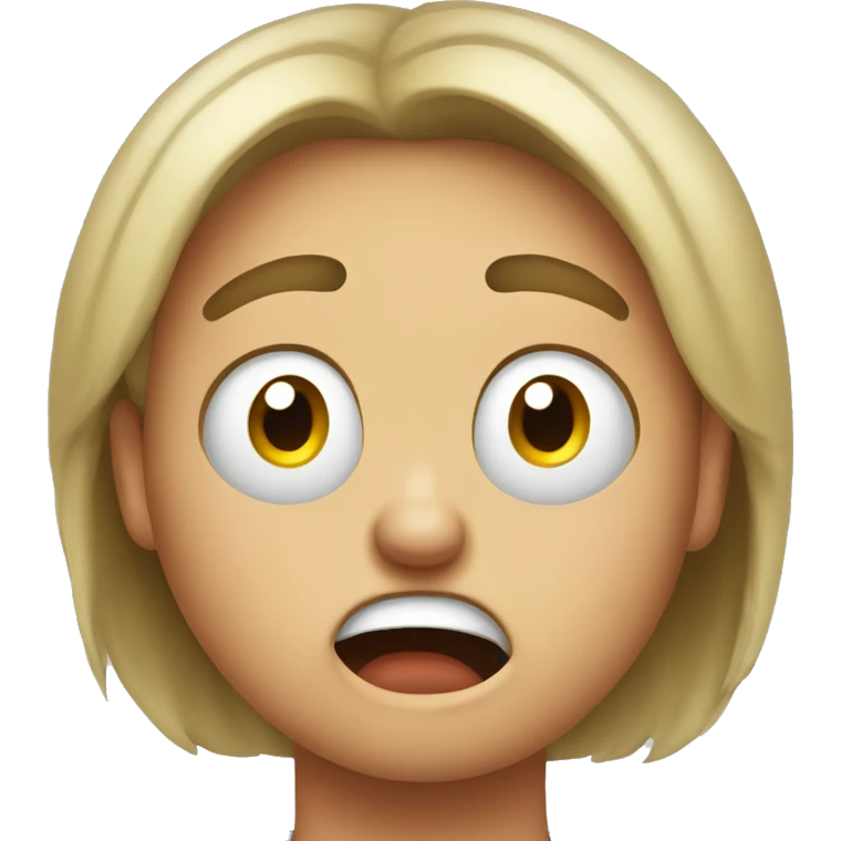 a flustered angry emoj emoji