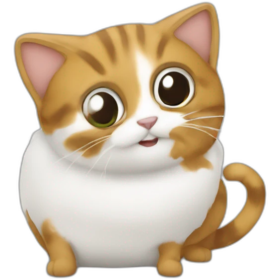 Chat sur une fourmi emoji