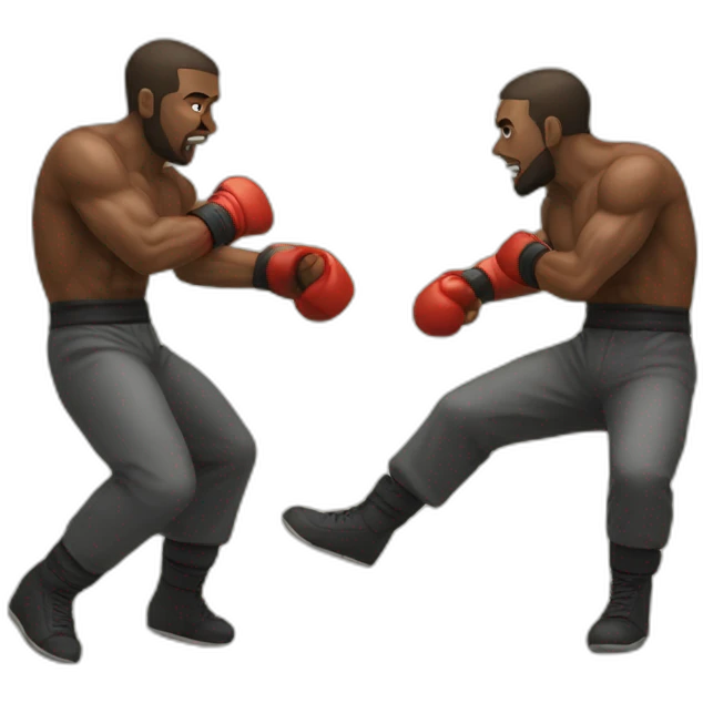 2 man fight emoji