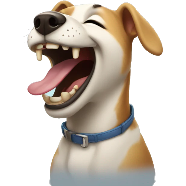 Dog laughing  emoji