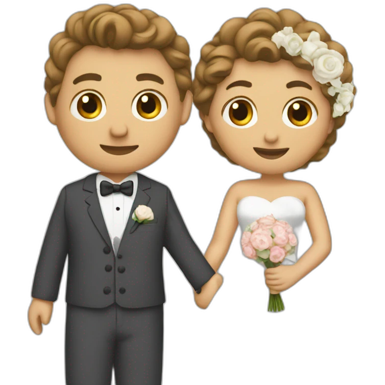 Wedding coupal  emoji