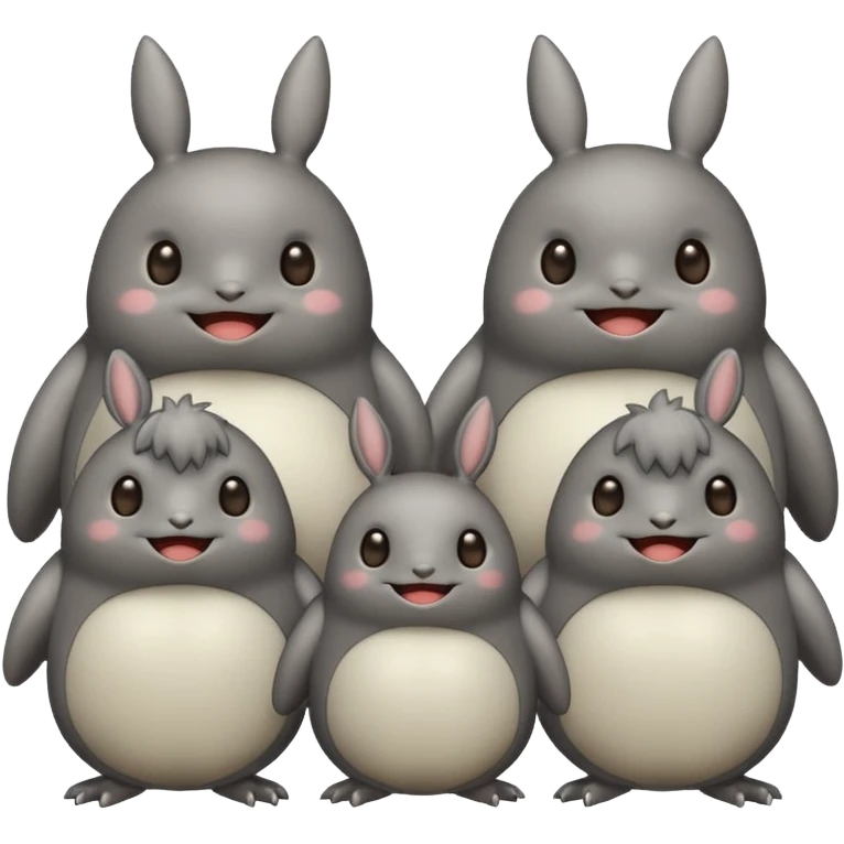famille de totoros emoji