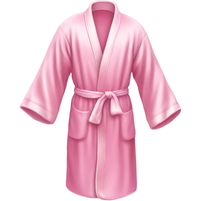 Light pink silk slippers and robe emoji