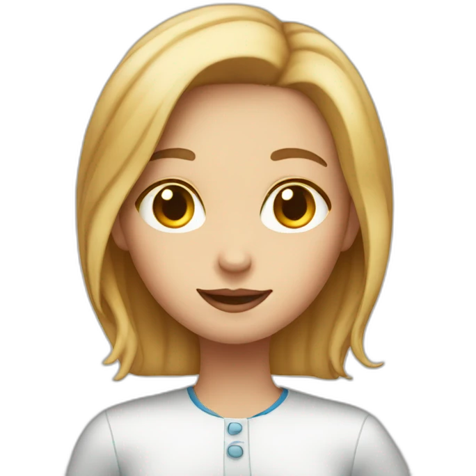 Fair complexion Girl giving cookie emoji