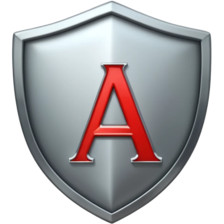 Shield with letter A emoji