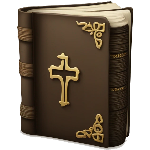 Bible, closed book, not scary looking nor gothic looking emoji