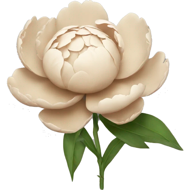 Peonie beige emoji