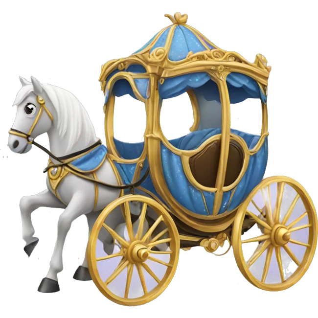 Cinderella Horse and carriage emoji