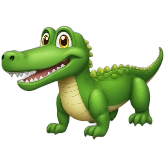 Alligator sur chien emoji
