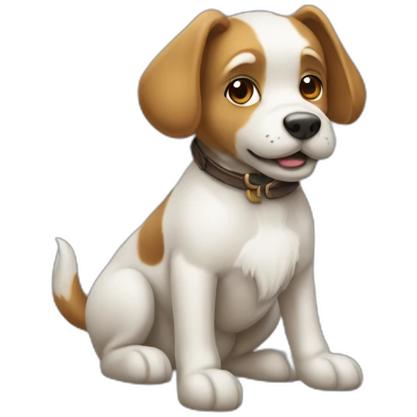 Chien sur un cheval  emoji