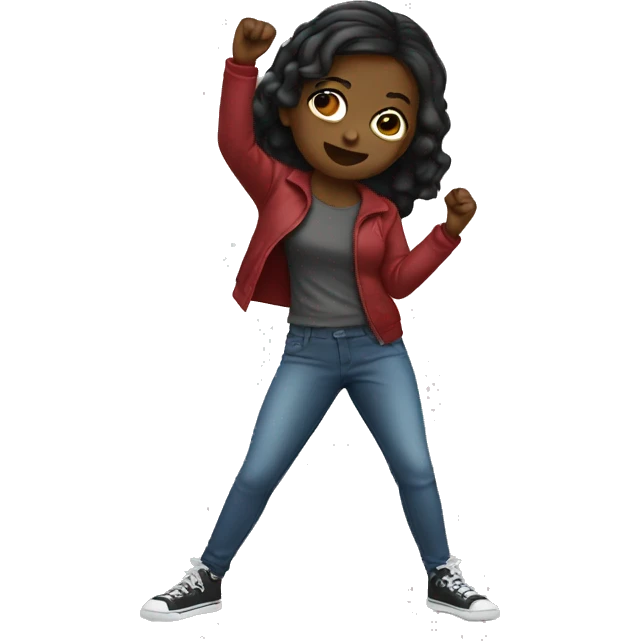 black girl dab emoji