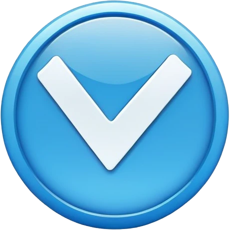 checkmark inside a blue circle emoji