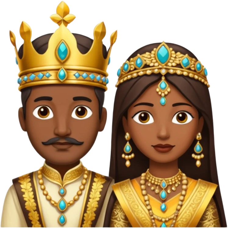 Indian king and queen emoji