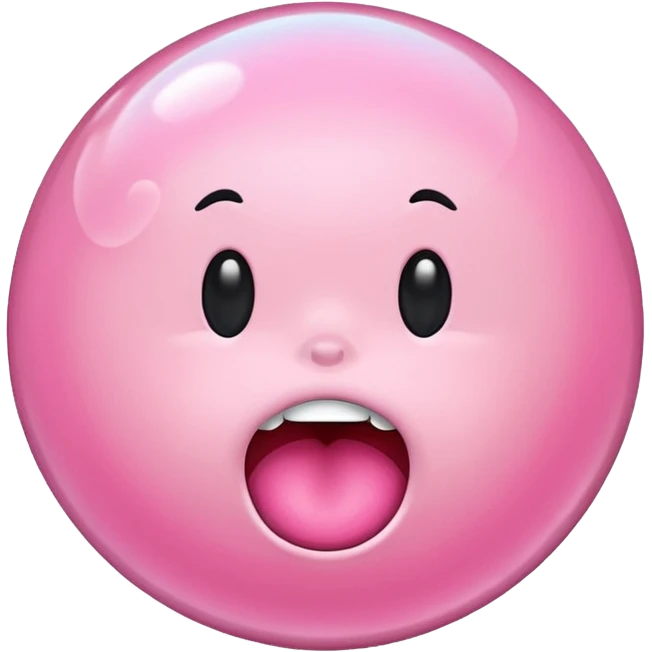Chicle rosado emoji