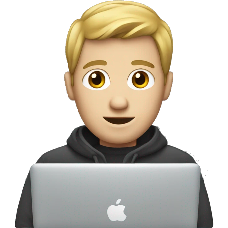 white man with macbook emoji