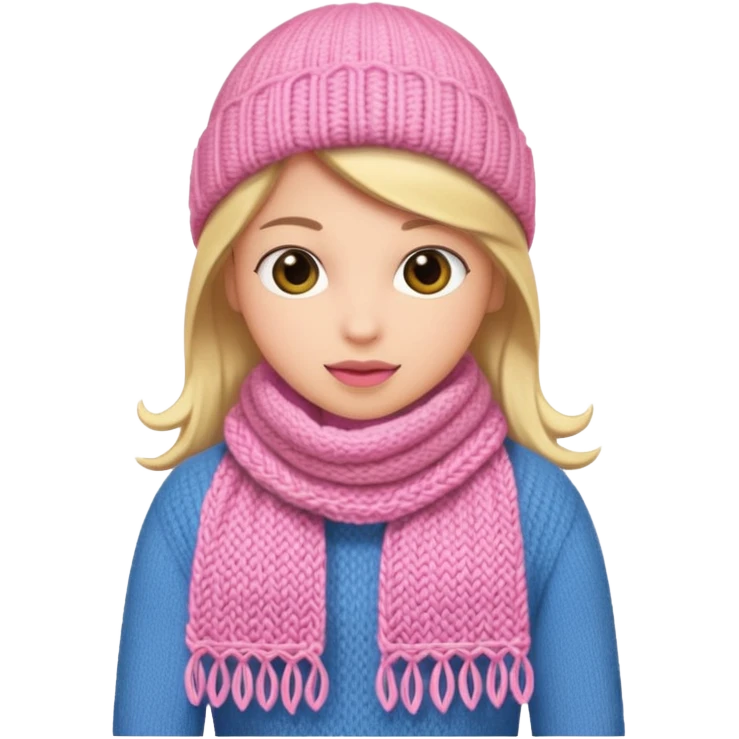 Pink scarf emoji