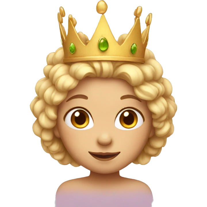 Fairy wearing crown emoji