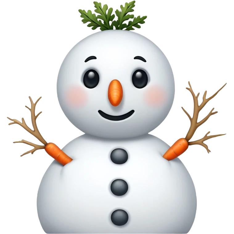 Humanoid snowman emoji