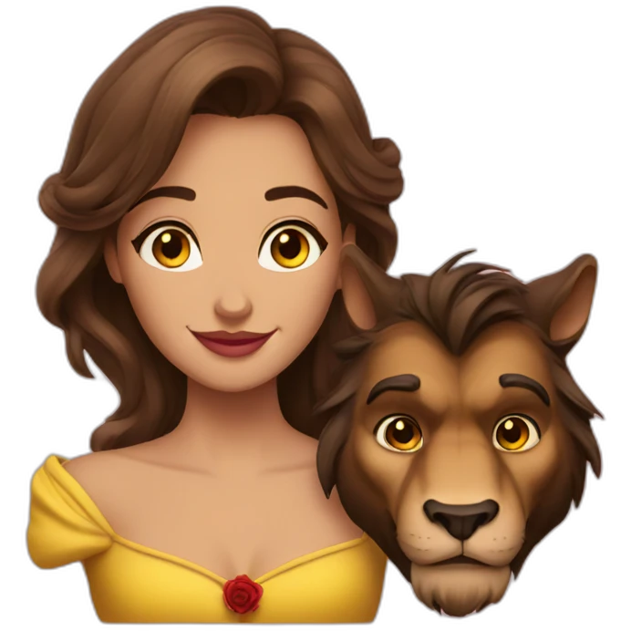 Beauty and beast emoji