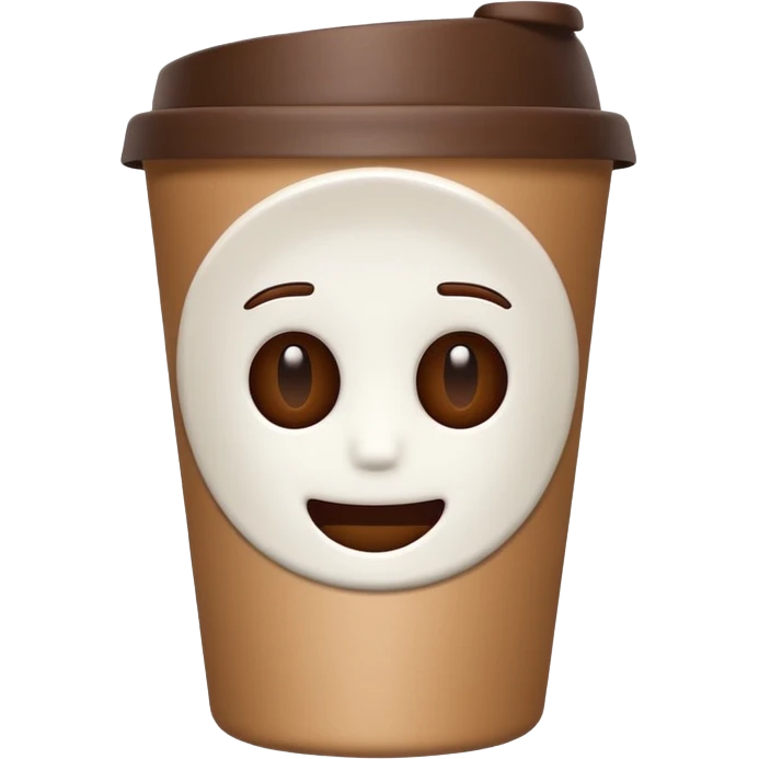 takeaway coffee cup without face  emoji