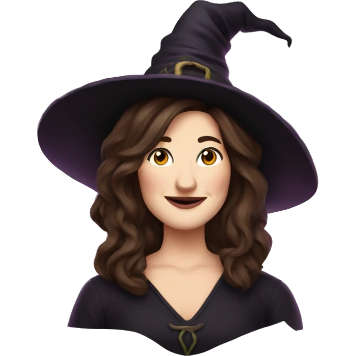 kathryn hahn as a witch emoji