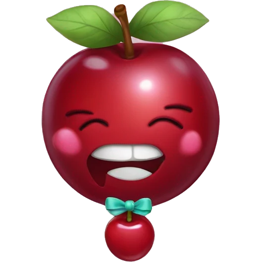 cherry with bow emoji