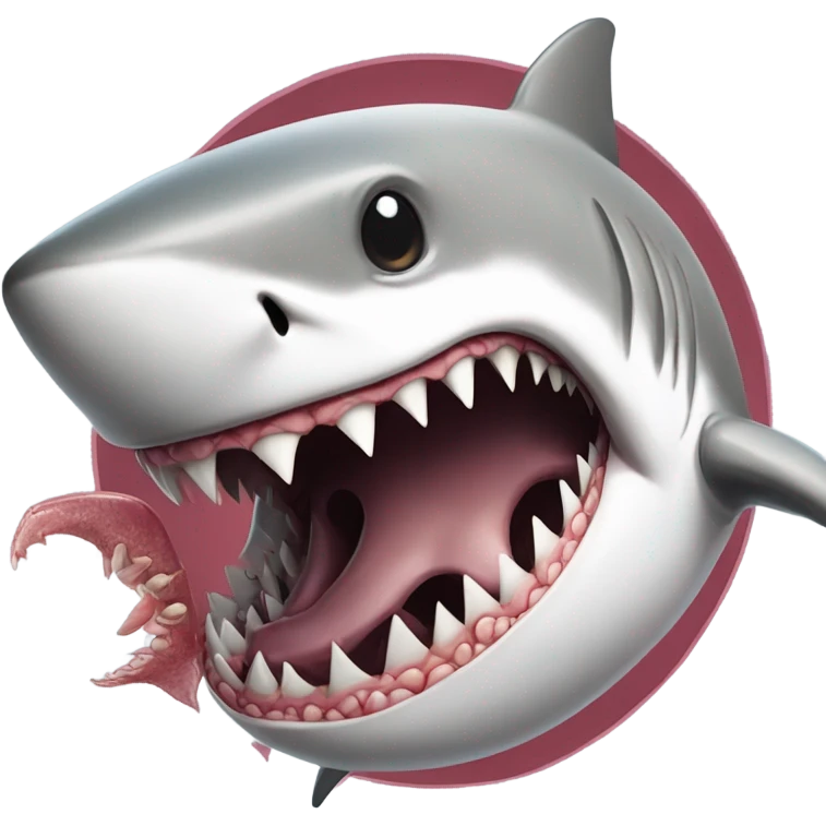 Inside a shark  emoji
