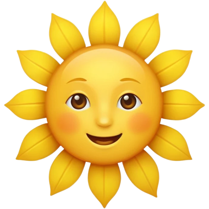 Sunshine mood emoji