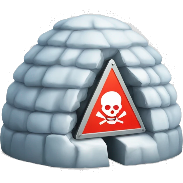 igloo danger sign emoji