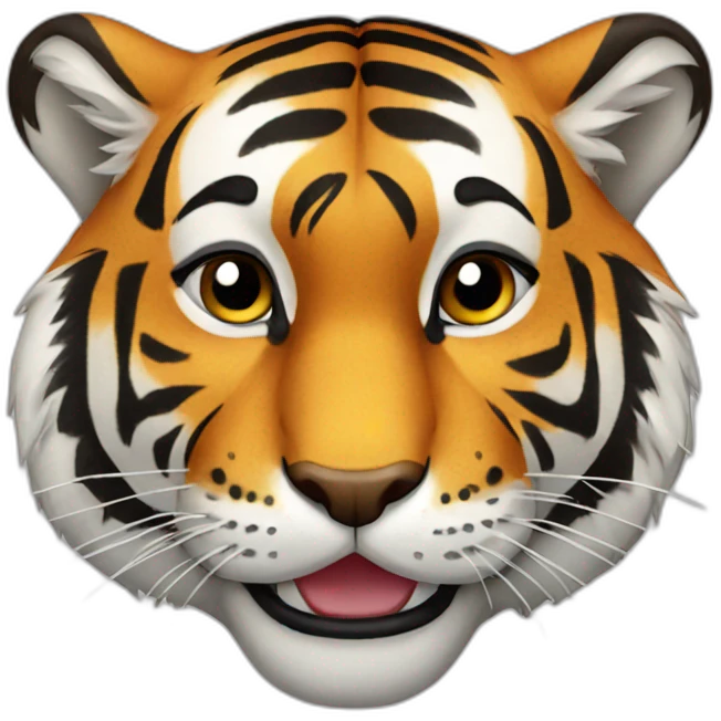 tiger happy emoji