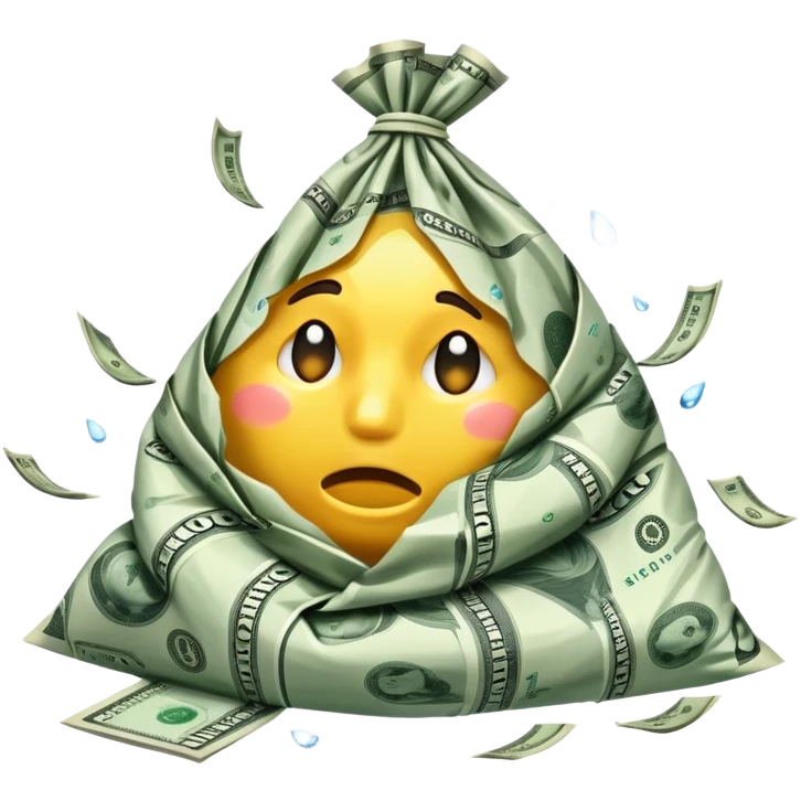 Money cry emoji
