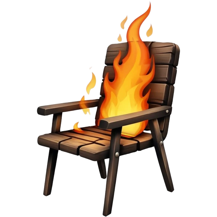 burning chair emoji