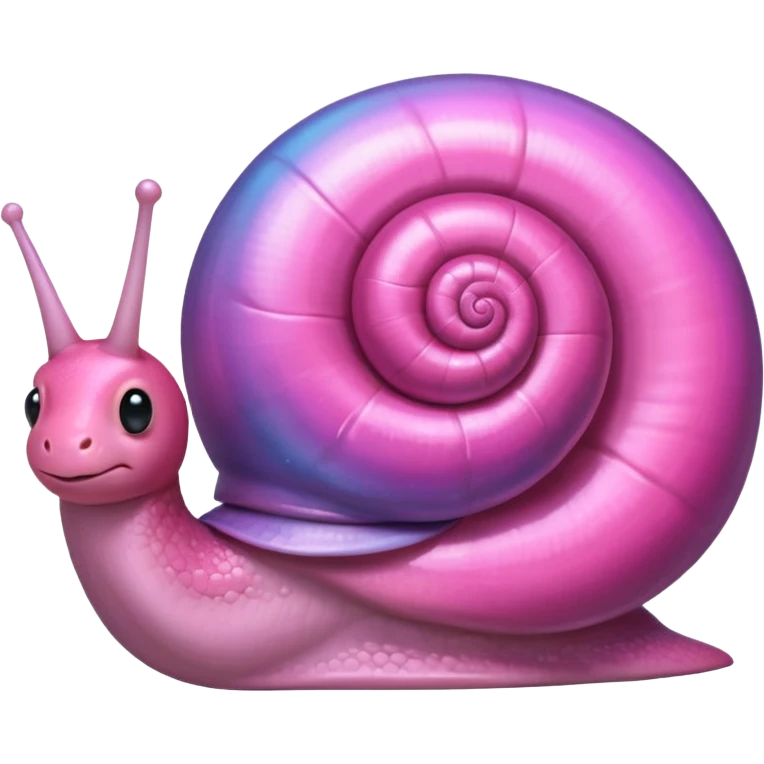 pink shiny snail emoji