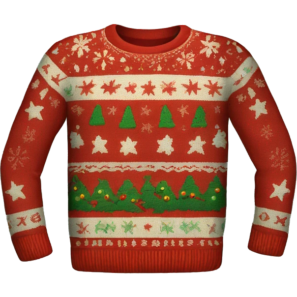 ugly christmas sweater emoji