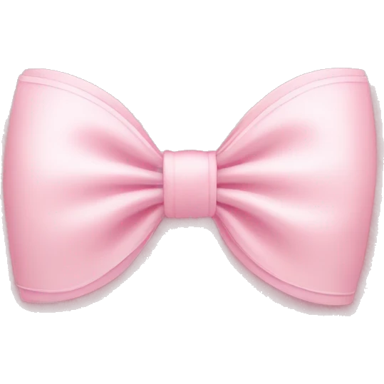 Bow light pink emoji