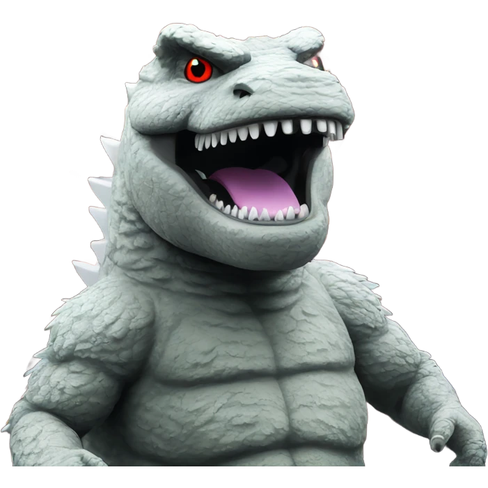Godzilla at a rave emoji