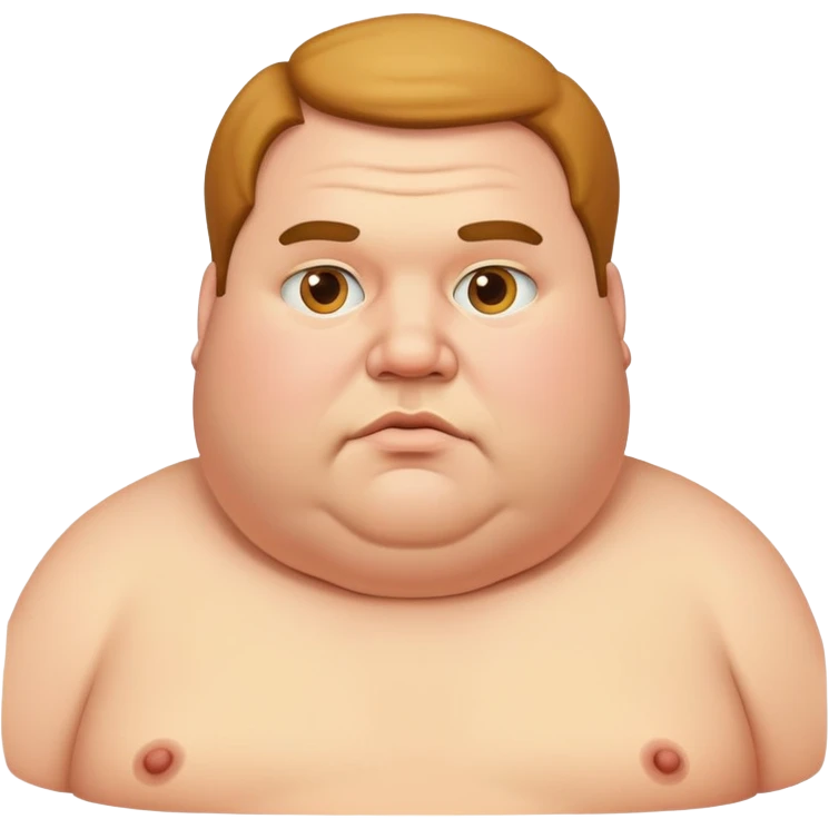 Fat man emoji