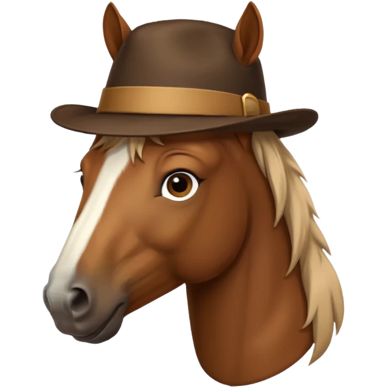 horse with hat emoji